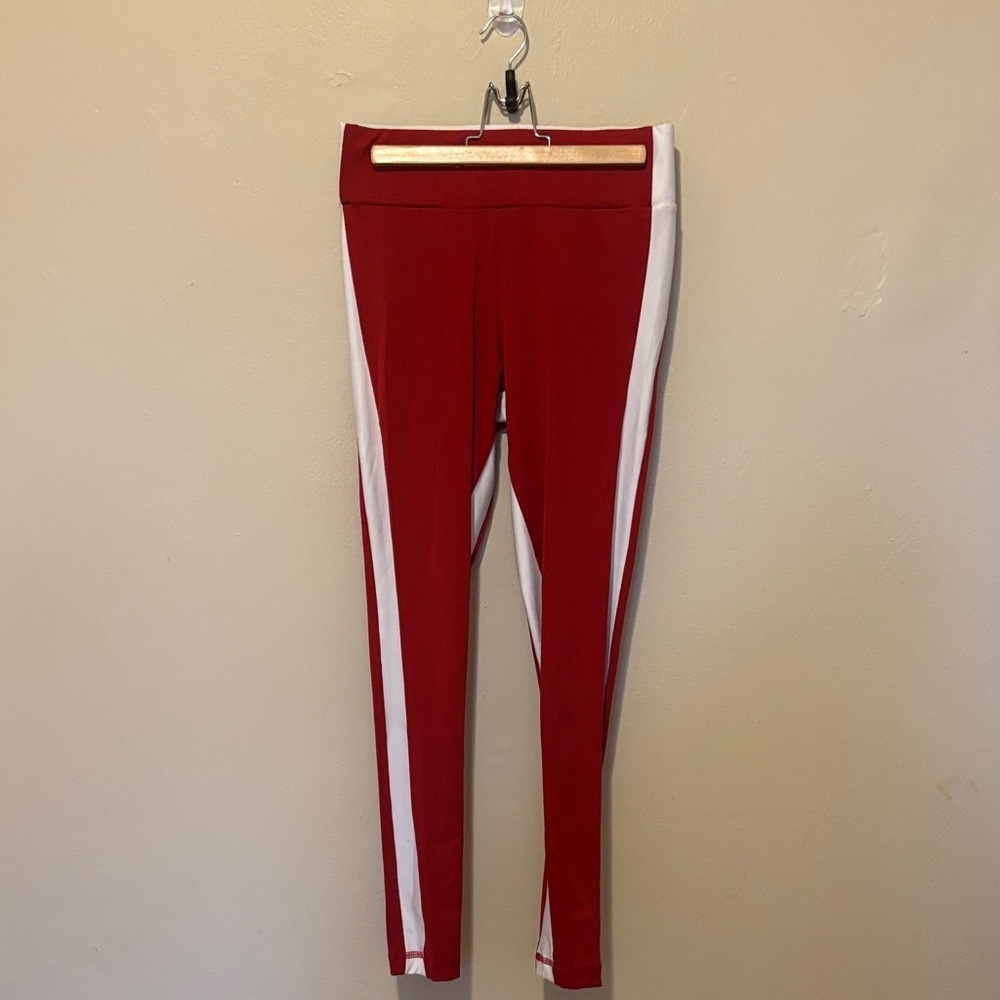 Varsity Red and White Leggings